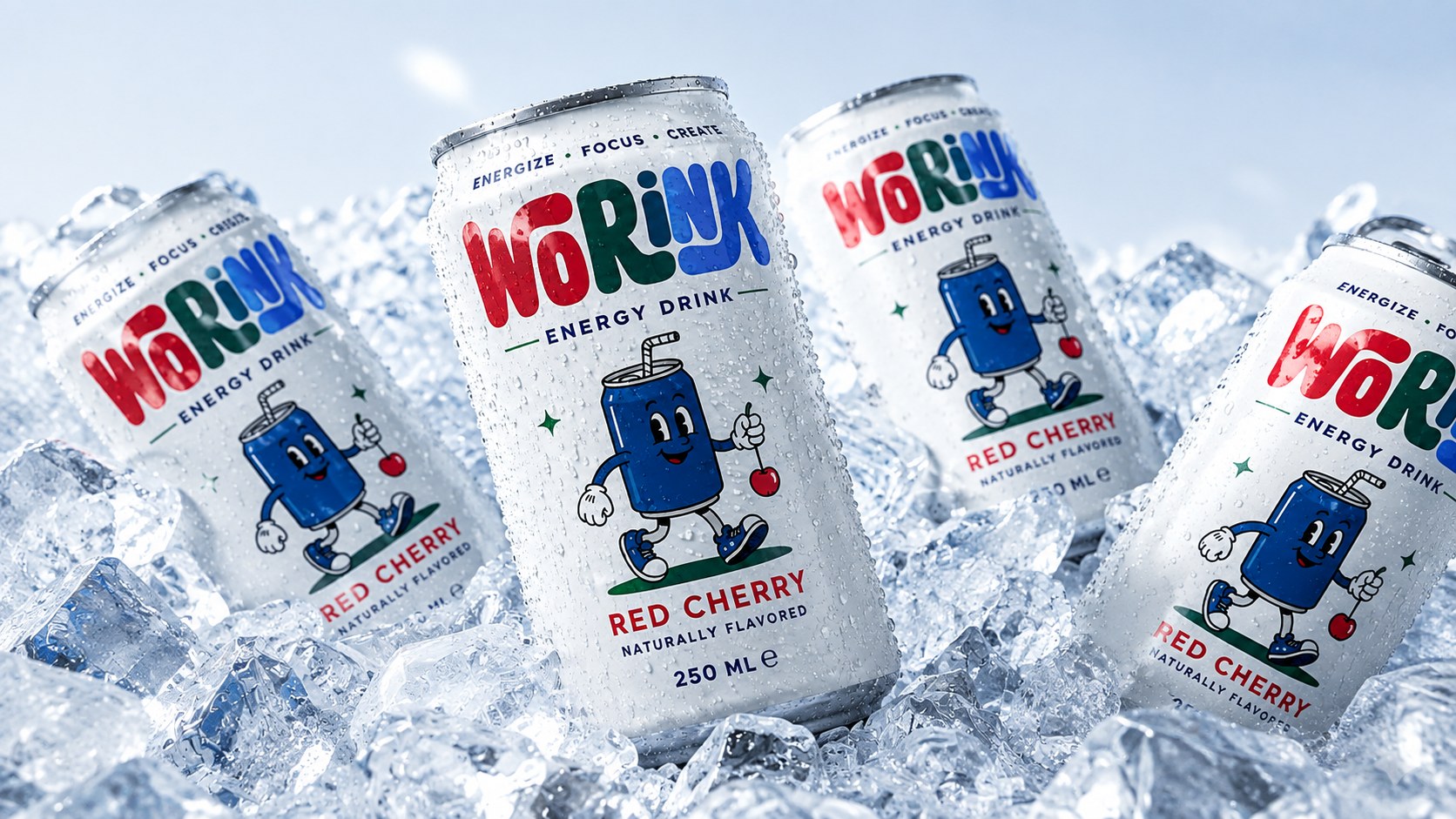 WDRINK Energy Drink Branding Thumbnail