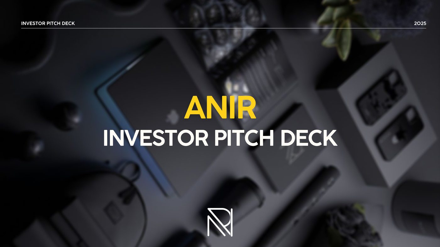 ANIR investor pitch deck cover